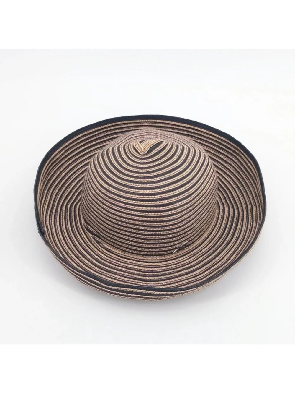 Vintage Betmar Large Bowler Hat-Tan/Black - Picture 3 of 7